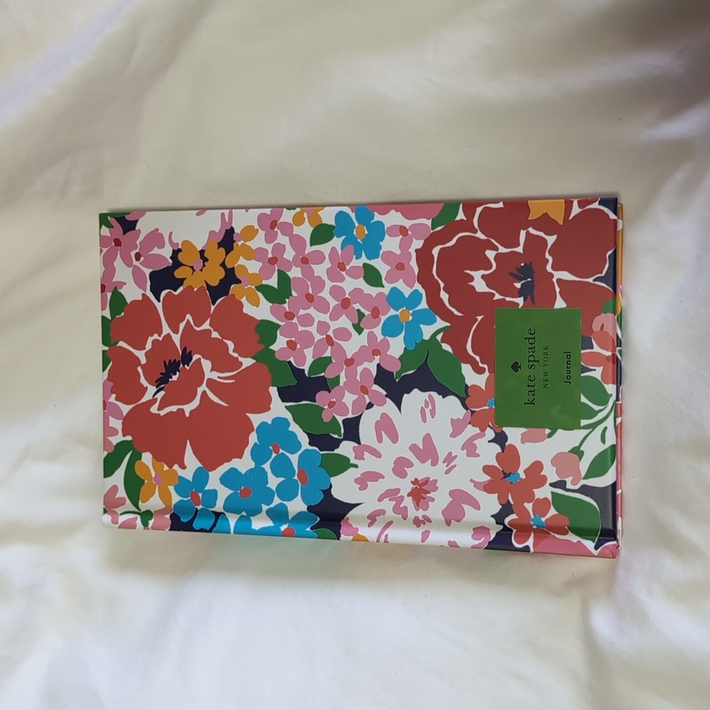 Kate Spade Sunset Blooms Colorful Floral Pattern Hardback Ribbon Journal